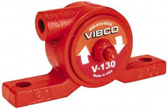 Vibco - 80 Lb. Force, 7-1/2 Cubic Feet per Minute, 19,000 RPM, 72 Decibel, Pneumatic Vibrator - 4-7/8" Long x 15/16" Wide x 2-5/16" High, 1/8 Port Inlet, 1/8 Port Outlet - USA Tool & Supply