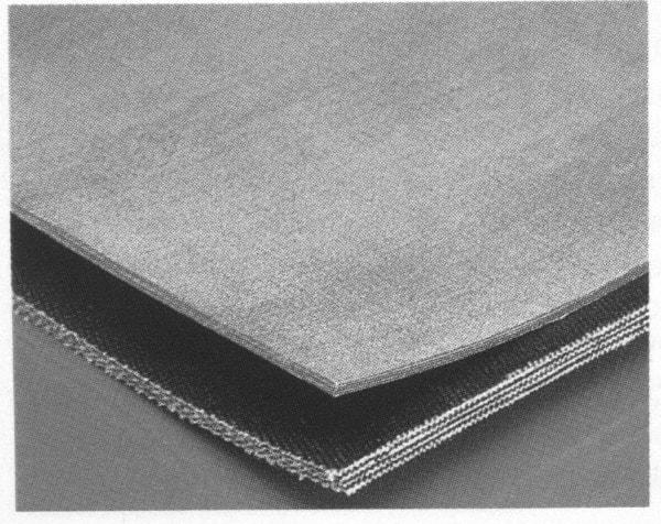 Made in USA - 18" Wide, Friction Surface Conveyor Belt - Nitrile, Brown, 3-Ply, No. 20032700-18 - USA Tool & Supply