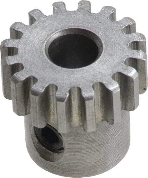 Boston Gear - 5 Pitch, 4" Pitch Diam, 20 Tooth Spur Gear - 1-3/4" Face Width, 1-1/16" Bore Diam, 3.38" Hub Diam, 14.5° Pressure Angle, Steel - USA Tool & Supply