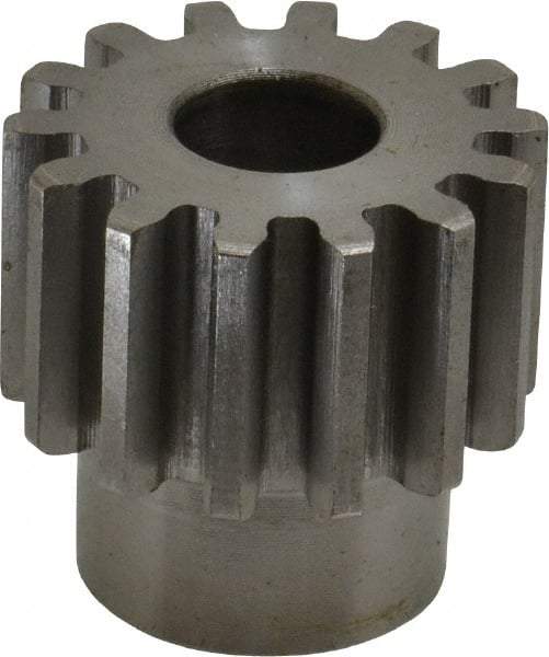 Boston Gear - 12 Pitch, 1.167" Pitch Diam, 14 Tooth Spur Gear - 3/4" Face Width, 1/2" Bore Diam, 0.92" Hub Diam, 14.5° Pressure Angle, Steel - USA Tool & Supply