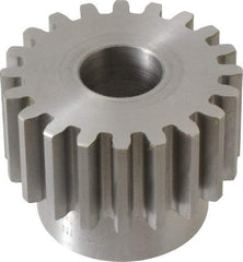 Boston Gear - 10 Pitch, 2" Pitch Diam, 20 Tooth Spur Gear - 1" Face Width, 3/4" Bore Diam, 1.62" Hub Diam, 14.5° Pressure Angle, Steel - USA Tool & Supply