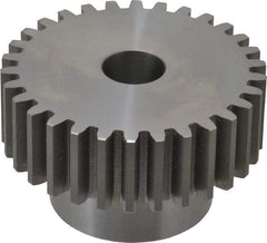 Boston Gear - 10 Pitch, 3" Pitch Diam, 30 Tooth Spur Gear - 1" Face Width, 3/4" Bore Diam, 2.02" Hub Diam, 14.5° Pressure Angle, Steel - USA Tool & Supply