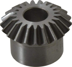 Boston Gear - 12 Pitch, 1-3/4" Pitch Diam, 21 Tooth Miter Gear - 0.4" Face Width, 5/8" Bore Diam, 1.38" Hub Diam, 20° Pressure Angle, Steel - USA Tool & Supply