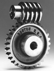 Boston Gear - 12 Pitch, 6.667" Pitch Diam, 80 Tooth Worm Gear - 5/8" Bore Diam, 14.5° Pressure Angle, Bronze - USA Tool & Supply