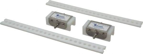 Made in USA - Chain Size 40, Polyethylene, Floating Roller Chain Tensioner - 3" Long - USA Tool & Supply