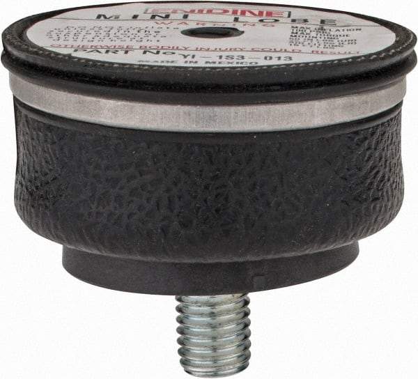 Value Collection - 100 psi Actuation: 140 Lb Ext, 620 Lb Compr, 5/16-18 & 5/8-11, 2.1" Stroke Len, Minisleeve Air Spring - 3.6" Extended Height, 1-1/2" Compressed Height, 3.6" Max OD at 100 psi, 90 to 600 Lb Capacity - USA Tool & Supply