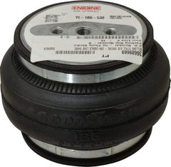 Value Collection - 100 psi Actuation: 880 Lb Ext, 2,115 Lb Compr, 3/8-16 & 3/8-16, 3" Stroke Len, Bellow Single Convolute Air Spring - 4.8" Extended Height, 1.8" Compressed Height, 6-1/2" Max OD at 100 psi, 290 to 1,960 Lb Capacity - USA Tool & Supply