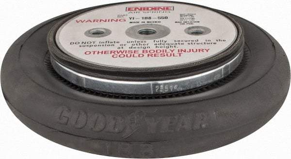 Value Collection - 100 psi Actuation: 815 Lb Ext, 3,650 Lb Compr, 3/8-16 & 3/8-16, 3.8" Stroke Len, Bellow Single Convolute Air Spring - 5.6" Extended Height, 1.8" Compressed Height, 8.7" Max OD at 100 psi, 330 to 2,965 Lb Capacity - USA Tool & Supply