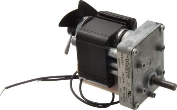 Made in USA - 115 Volt, 50 RPM, 69:1 Gear Ratio, CM Gearmotor - 20 Torque - USA Tool & Supply