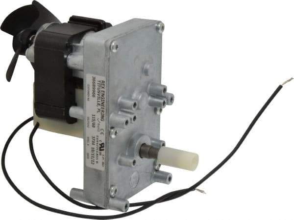 Made in USA - 115 Volt, 2 RPM, 1700:1 Gear Ratio, ESP Gearmotor - 200 Torque - USA Tool & Supply