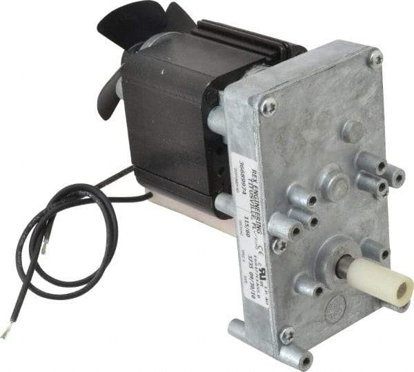 Made in USA - 115 Volt, 5 RPM, 680:1 Gear Ratio, ESP Gearmotor - 250 Torque - USA Tool & Supply