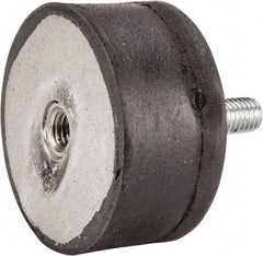 Tech Products - 540 Lb Capacity, 1/2-13 Plate/Stud Vibration Isolator - 3-1/8" Diam, 1-1/2" High - USA Tool & Supply