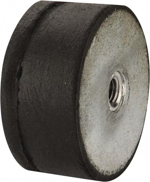 Tech Products - 660 Lb Capacity, 1/2-13 Plate/Plate Vibration Isolator - 3-1/8" Diam, 1-1/2" High - USA Tool & Supply