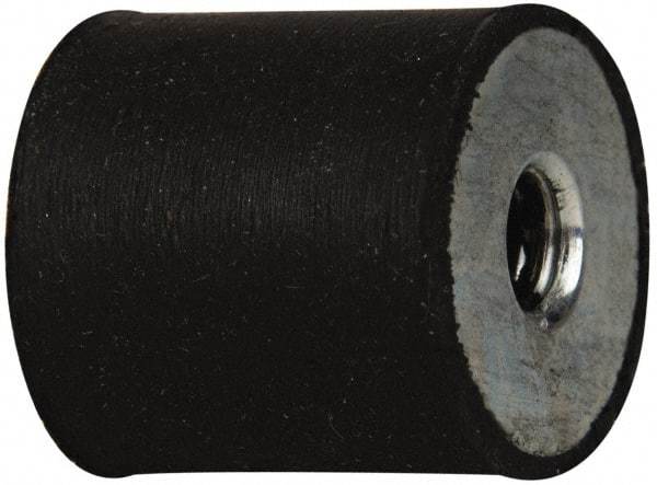 Tech Products - 25 Lb Capacity, 5/16-18 Plate/Plate Vibration Isolator - 1" Diam, 1" High - USA Tool & Supply