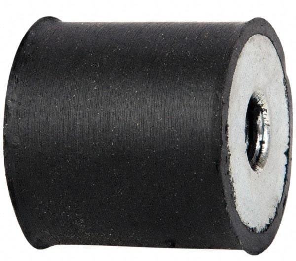 Tech Products - 65 Lb Capacity, 5/16-18 Plate/Plate Vibration Isolator - 1" Diam, 1" High - USA Tool & Supply