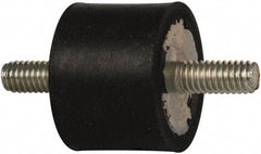 Tech Products - 96 Lb Capacity, 5/16-18 Stud/Stud Vibration Isolator - 1-3/8" Diam, 1" High - USA Tool & Supply