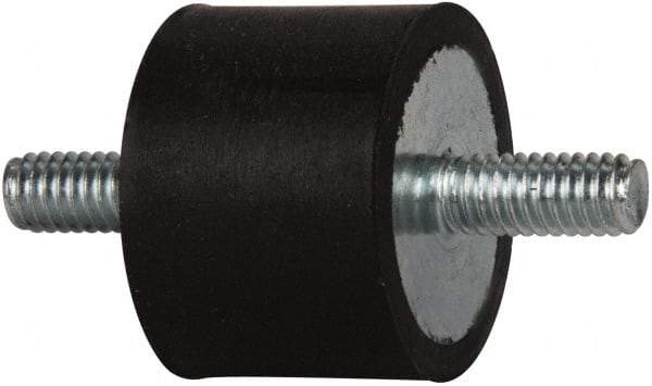 Tech Products - 125 Lb Capacity, 5/16-18 Stud/Stud Vibration Isolator - 1-3/8" Diam, 1" High - USA Tool & Supply