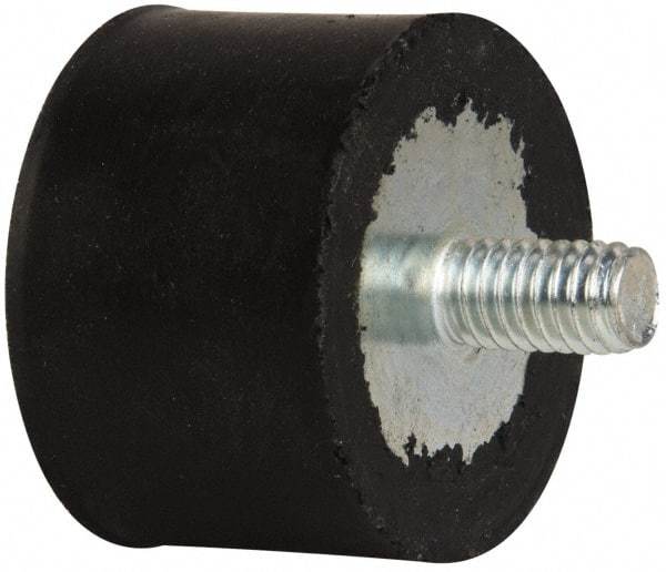 Tech Products - 95 Lb Capacity, 5/16-18 Plate/Stud Vibration Isolator - 1-1/2" Diam, 1" High - USA Tool & Supply