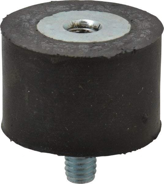 Tech Products - 185 Lb Capacity, 5/16-18 Plate/Stud Vibration Isolator - 1-1/2" Diam, 1" High - USA Tool & Supply