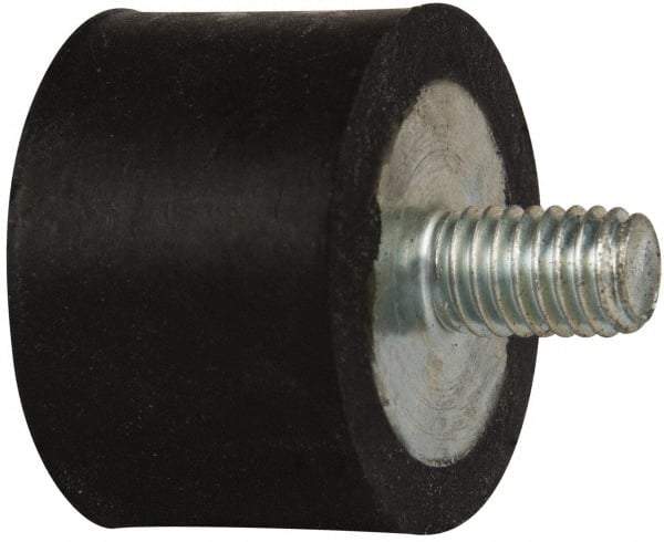 Tech Products - 95 Lb Capacity, 3/8-16 Plate/Stud Vibration Isolator - 1-1/2" Diam, 1" High - USA Tool & Supply