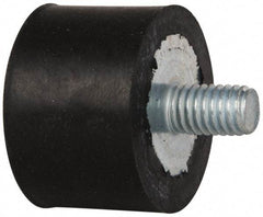 Tech Products - 185 Lb Capacity, 3/8-16 Plate/Stud Vibration Isolator - 1-1/2" Diam, 1" High - USA Tool & Supply