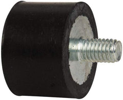 Tech Products - 270 Lb Capacity, 3/8-16 Plate/Stud Vibration Isolator - 1-1/2" Diam, 1" High - USA Tool & Supply