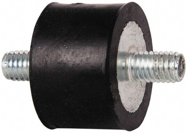 Tech Products - 95 Lb Capacity, 3/8-16 Stud/Stud Vibration Isolator - 1-1/2" Diam, 1" High - USA Tool & Supply