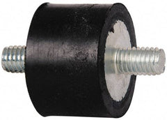 Tech Products - 270 Lb Capacity, 3/8-16 Stud/Stud Vibration Isolator - 1-1/2" Diam, 1" High - USA Tool & Supply