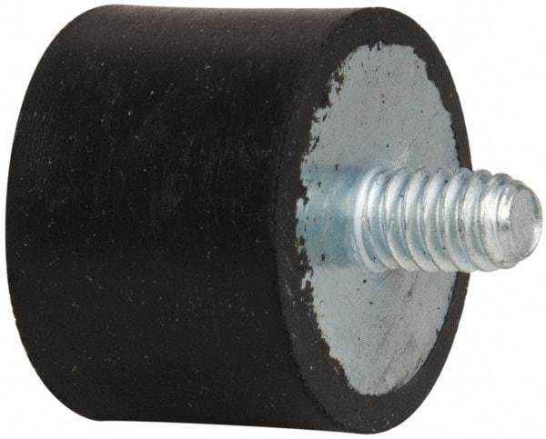 Tech Products - 55 Lb Capacity, 1/4-20 Plate/Stud Vibration Isolator - 1" Diam, 3/4" High - USA Tool & Supply