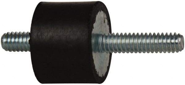 Tech Products - 70 Lb Capacity, 1/4-20 Stud/Stud Vibration Isolator - 1" Diam, 3/4" High - USA Tool & Supply