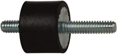 Tech Products - 70 Lb Capacity, 1/4-20 Stud/Stud Vibration Isolator - 1" Diam, 3/4" High - USA Tool & Supply