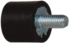 Tech Products - 16 Lb Capacity, 10-32 Plate/Stud Vibration Isolator - 9/16" Diam, 1/2" High - USA Tool & Supply