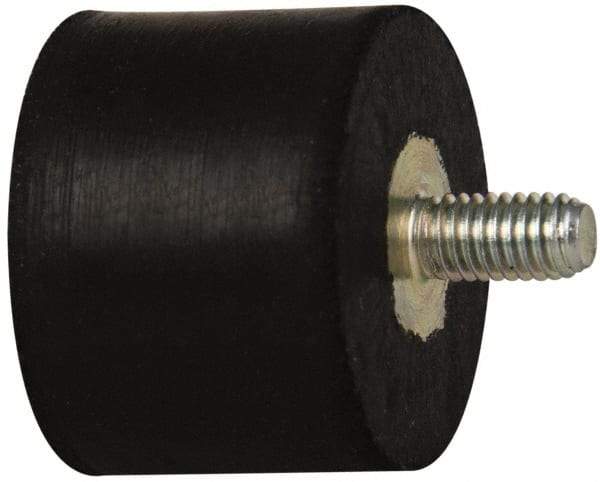 Tech Products - 55 Lb Capacity, 10-32 Plate/Stud Vibration Isolator - 1" Diam, 3/4" High - USA Tool & Supply