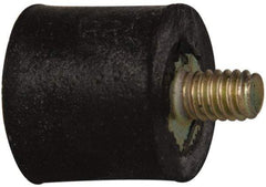 Tech Products - 14 Lb Capacity, 8-32 Plate/Stud Vibration Isolator - 9/16" Diam, 1/2" High - USA Tool & Supply