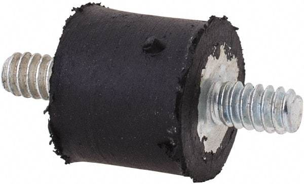 Tech Products - 4 Lb Capacity, 6-32 Stud/Stud Vibration Isolator - 7/16" Diam, 13/32" High - USA Tool & Supply