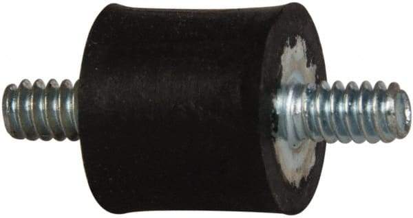Tech Products - 5 Lb Capacity, 6-32 Stud/Stud Vibration Isolator - 7/16" Diam, 13/32" High - USA Tool & Supply