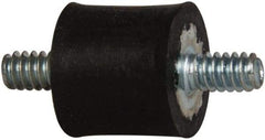 Tech Products - 5 Lb Capacity, 6-32 Stud/Stud Vibration Isolator - 7/16" Diam, 13/32" High - USA Tool & Supply