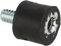 Tech Products - 4 Lb Capacity, 6-32 Plate/Stud Vibration Isolator - 3/8" Diam, 5/16" High - USA Tool & Supply