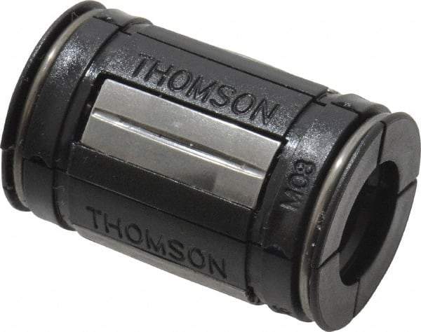 Thomson Industries - 8mm ID, 310 Lb Dynamic Load Capacity, Closed Linear Bearing - 16mm OD - USA Tool & Supply