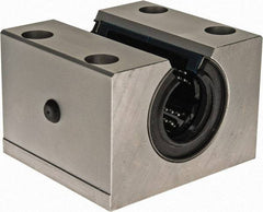 Thomson Industries - 30mm Inside Diam, 8,300 Lbs. Dynamic Capacity, Open Single Pillow Block Linear Bearing - 60mm Overall Height x 87" Overall Width, 45mm Btw Mount Hole Centers - USA Tool & Supply