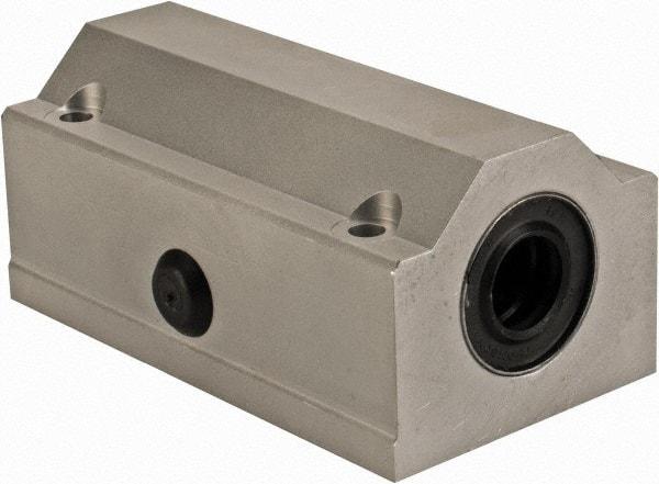 Thomson Industries - 12mm Inside Diam, 1,060 Lbs. Dynamic Capacity, Closed Twin Pillow Block Linear Bearing - 35mm Overall Height x 43mm Overall Width - USA Tool & Supply