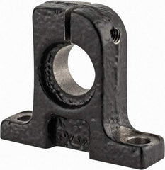 Thomson Industries - 12mm Diam, Malleable Iron Alloy Shaft Support - Plain Shafting - USA Tool & Supply