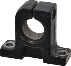 Thomson Industries - 16mm Diam, Malleable Iron Alloy Shaft Support - Plain Shafting - USA Tool & Supply