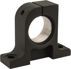 Thomson Industries - 40mm Diam, Malleable Iron Alloy Shaft Support - Plain Shafting - USA Tool & Supply