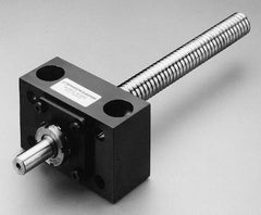 Thomson Industries - 3-1/2" Long, 2-3/4" High, Ballscrew End Block - 3/4" Lead Width, 1-1/2" Flange OD - USA Tool & Supply