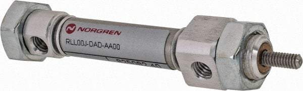 Norgren - 1/2" Stroke x 5/16" Bore Double Acting Air Cylinder - 10-32 Port, 5-40 Rod Thread - USA Tool & Supply