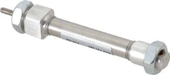 Norgren - 1/2" Stroke Single Acting Air Cylinder - 10-32 Port, 10-32 Rod Thread - USA Tool & Supply