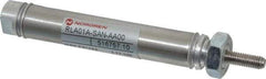 Norgren - 1" Stroke Single Acting Air Cylinder - 10-32 Port, 10-32 Rod Thread - USA Tool & Supply