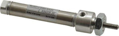 Norgren - 1-1/2" Stroke Double Acting Air Cylinder - 10-32 Port, 10-32 Rod Thread - USA Tool & Supply