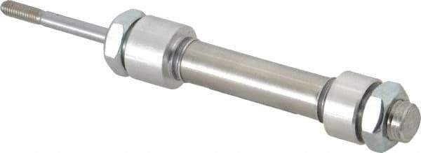 Norgren - 1" Stroke Double Acting Air Cylinder - 10-32 Port, 10-32 Rod Thread - USA Tool & Supply